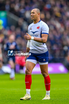 2024-02-10 - Gael Fickou of France during the 2024 Six nations Championship, rugby union match between Scotland and France on 10 February 2024 at Scottish Gas Murrayfield in Edinburgh, Scotland - RUGBY - SIX NATIONS 2024 - SCOTLAND V FRANCE - SIX NATIONS - RUGBY