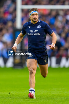 2024-02-10 - George Turner of Scotland during the 2024 Six nations Championship, rugby union match between Scotland and France on 10 February 2024 at Scottish Gas Murrayfield in Edinburgh, Scotland - RUGBY - SIX NATIONS 2024 - SCOTLAND V FRANCE - SIX NATIONS - RUGBY