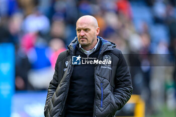 2024-02-10 - Scotland head coach, Gregor Townsend during the 2024 Six nations Championship, rugby union match between Scotland and France on 10 February 2024 at Scottish Gas Murrayfield in Edinburgh, Scotland - RUGBY - SIX NATIONS 2024 - SCOTLAND V FRANCE - SIX NATIONS - RUGBY