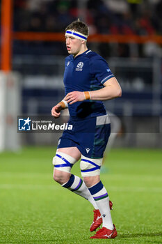 2024-02-09 - Ruaraidh Hart of Scotland during the 2024 Under 20 Six Nations championship, rugby union match between Scotland and France on 9 February 2024 at the Hive Stadium in Edinburgh, Scotland - RUGBY - U20 SIX NATIONS 2024 - SCOTLAND V FRANCE - SIX NATIONS - RUGBY