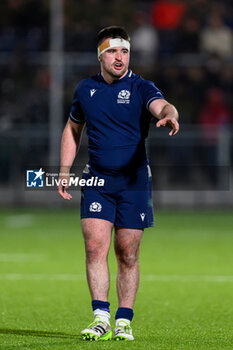 2024-02-09 - Jerry Blyth-Lafferty of Scotland during the 2024 Under 20 Six Nations championship, rugby union match between Scotland and France on 9 February 2024 at the Hive Stadium in Edinburgh, Scotland - RUGBY - U20 SIX NATIONS 2024 - SCOTLAND V FRANCE - SIX NATIONS - RUGBY