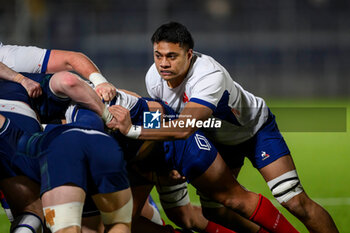 2024-02-09 - Sialevailea Tolofua of France during the 2024 Under 20 Six Nations championship, rugby union match between Scotland and France on 9 February 2024 at the Hive Stadium in Edinburgh, Scotland - RUGBY - U20 SIX NATIONS 2024 - SCOTLAND V FRANCE - SIX NATIONS - RUGBY