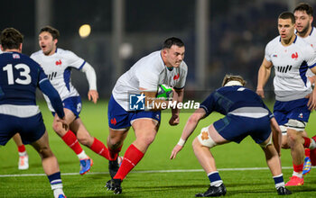 2024-02-09 - Zaccharie Affane of France during the 2024 Under 20 Six Nations championship, rugby union match between Scotland and France on 9 February 2024 at the Hive Stadium in Edinburgh, Scotland - RUGBY - U20 SIX NATIONS 2024 - SCOTLAND V FRANCE - SIX NATIONS - RUGBY