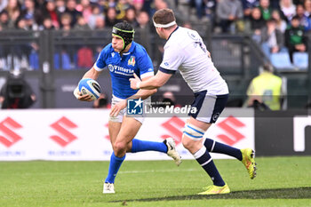 2024-03-09 - Action game during the Six Nations Championship match between Italy and Scotland on 9 march at Stadio Olimpico in Rome, Italy - ITALY VS SCOTLAND - SIX NATIONS - RUGBY