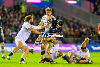 2024-02-24 - Jack Dempsey of Scotland runs at the England defence during the 2024 Six nations Championship, rugby union match between Scotland and England on 24 February 2024 at Scottish Gas Murrayfield in Edinburgh, Scotland - RUGBY - SIX NATIONS 2024 - SCOTLAND V ENGLAND - SIX NATIONS - RUGBY