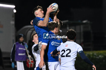2024-03-08 - Italy wins a line out during the Six Nations Under 20s Championship match between Italy U20 and Scotland U20 on 8 march at Stadio Monigo in Treviso, Italy - U20 SIX NATIONS - ITALY VS SCOTLAND - SIX NATIONS - RUGBY