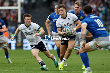 2024-03-09 - Rome, Italy 09.03.2024: Huw Jones (Scotland), George Horne (Scotland) in action during the Guinness Six Nations 2024 tournament match between Italy and Scotland at Stadio Olimpico on March 09, 2024 in Rome, Italy.
 - ITALY VS SCOTLAND - SIX NATIONS - RUGBY