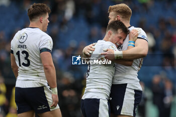 2024-03-09 - Rome, Italy 09.03.2024: George Horne (Scotland) celebrates try with Kyle Steyn (Scotland) during the Guinness Six Nations 2024 tournament match between Italy and Scotland at Stadio Olimpico on March 09, 2024 in Rome, Italy.
 - ITALY VS SCOTLAND - SIX NATIONS - RUGBY