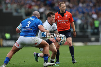 2024-03-09 - Rome, Italy 09.03.2024: George Horne (Scotland) , Simone FERRARI (italy) I action during the Guinness Six Nations 2024 tournament match between Italy and Scotland at Stadio Olimpico on March 09, 2024 in Rome, Italy.
 - ITALY VS SCOTLAND - SIX NATIONS - RUGBY
