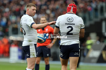 2024-03-09 - Rome, Italy 09.03.2024: Finn Russell (cc) (Scotland) , George Turner (Scotland) during the Guinness Six Nations 2024 tournament match between Italy and Scotland at Stadio Olimpico on March 09, 2024 in Rome, Italy.
 - ITALY VS SCOTLAND - SIX NATIONS - RUGBY