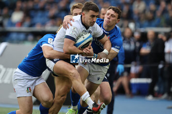 2024-03-09 - Rome, Italy 09.03.2024: Cameron Redpath (Scotland) fights for the ball Paolo GARBISI (italy) during the Guinness Six Nations 2024 tournament match between Italy and Scotland at Stadio Olimpico on March 09, 2024 in Rome, Italy.
 - ITALY VS SCOTLAND - SIX NATIONS - RUGBY