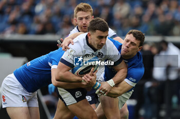 2024-03-09 - Rome, Italy 09.03.2024: Cameron Redpath (Scotland) fights for the ball Paolo GARBISI (italy) during the Guinness Six Nations 2024 tournament match between Italy and Scotland at Stadio Olimpico on March 09, 2024 in Rome, Italy.
 - ITALY VS SCOTLAND - SIX NATIONS - RUGBY