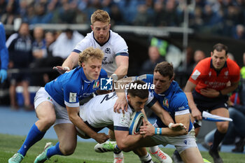 2024-03-09 - Rome, Italy 09.03.2024: Cameron Redpath (Scotland) fights for the ball with Paolo GARBISI (italy), Louis LYNAGH (italy) during the Guinness Six Nations 2024 tournament match between Italy and Scotland at Stadio Olimpico on March 09, 2024 in Rome, Italy.
 - ITALY VS SCOTLAND - SIX NATIONS - RUGBY