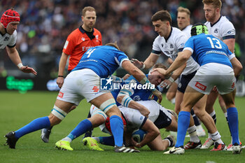2024-03-09 - Rome, Italy 09.03.2024: George Turner (Scotland) tackled by Federico RUZZA (italy) during the Guinness Six Nations 2024 tournament match between Italy and Scotland at Stadio Olimpico on March 09, 2024 in Rome, Italy.
 - ITALY VS SCOTLAND - SIX NATIONS - RUGBY
