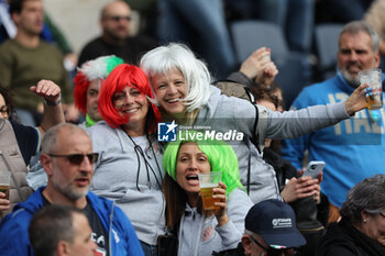 2024-03-09 - Rome, Italy 09.03.2024: woman’s fans during the Guinness Six Nations 2024 tournament match between Italy and Scotland at Stadio Olimpico on March 09, 2024 in Rome, Italy.
 - ITALY VS SCOTLAND - SIX NATIONS - RUGBY
