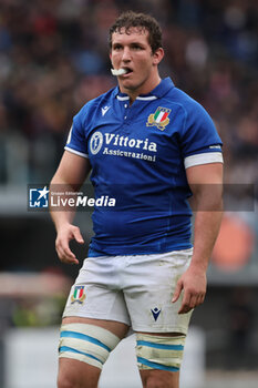 2024-03-09 - Rome, Italy 09.03.2024: Michele LAMARO (italy) look display during the Guinness Six Nations 2024 tournament match between Italy and Scotland at Stadio Olimpico on March 09, 2024 in Rome, Italy.
 - ITALY VS SCOTLAND - SIX NATIONS - RUGBY