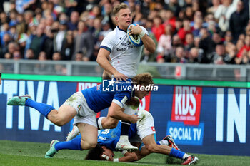 2024-03-09 - Rome, Italy 09.03.2024: Duhan van der Merwe (Scotland), Louis LYNAGH (italy)in action during the Guinness Six Nations 2024 tournament match between Italy and Scotland at Stadio Olimpico on March 09, 2024 in Rome, Italy.
 - ITALY VS SCOTLAND - SIX NATIONS - RUGBY