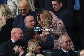 2024-03-09 - Rome, Italy 09.03.2024: Prime Minister Giorgia Meloni attends the Guinness Six Nations 2024 tournament match between Italy and Scotland at Stadio Olimpico on March 09, 2024 in Rome, Italy.
 - ITALY VS SCOTLAND - SIX NATIONS - RUGBY