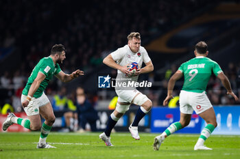 2024-03-09 - Alex Dombrandt of England during the 2024 Six Nations Championship, rugby union match between England and Ireland on 9 March 2024 at Twickenham stadium in London, England - RUGBY - SIX NATIONS 2024 - ENGLAND V IRELAND - SIX NATIONS - RUGBY