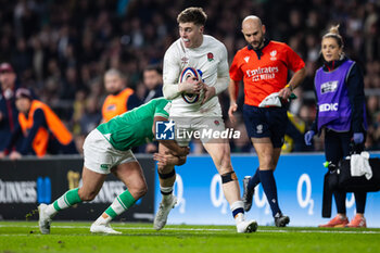 09/03/2024 - Tommy Freeman of England under pressure from Jamison Gibson-Park of Ireland during the 2024 Six Nations Championship, rugby union match between England and Ireland on 9 March 2024 at Twickenham stadium in London, England - RUGBY - SIX NATIONS 2024 - ENGLAND V IRELAND - 6 NAZIONI - RUGBY