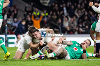 09/03/2024 - Ben Earl of England celebrates scoring his sides third try during the 2024 Six Nations Championship, rugby union match between England and Ireland on 9 March 2024 at Twickenham stadium in London, England - RUGBY - SIX NATIONS 2024 - ENGLAND V IRELAND - 6 NAZIONI - RUGBY