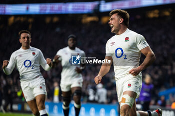 09/03/2024 - George Furbank of England celebrates scoring his sides second try during the 2024 Six Nations Championship, rugby union match between England and Ireland on 9 March 2024 at Twickenham stadium in London, England - RUGBY - SIX NATIONS 2024 - ENGLAND V IRELAND - 6 NAZIONI - RUGBY