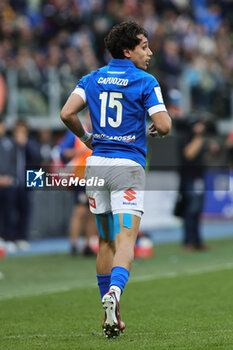 2024-03-09 - Ange Capuozzo of Italy in action during the 2024 Six nations Championship, rugby union match between Italy and Scotland on March 9, 2024 at Stadio Olimpico in Rome, Italy - RUGBY - SIX NATIONS 2024 - ITALY V SCOTLAND - SIX NATIONS - RUGBY