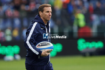 2024-03-09 - Gonzalo Quesada coach of Italya during warm up before the 2024 Six nations Championship, rugby union match between Italy and Scotland on March 9, 2024 at Stadio Olimpico in Rome, Italy - RUGBY - SIX NATIONS 2024 - ITALY V SCOTLAND - SIX NATIONS - RUGBY
