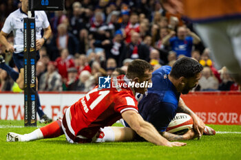 10/03/2024 - Romain Taofifenua of France scores his sides fourth try during the 2024 Six nations Championship, rugby union match between Wales and France on 10 March 2024 at Millenium Stadium in Cardiff, Wales - RUGBY - SIX NATIONS 2024 - WALES V FRANCE - 6 NAZIONI - RUGBY