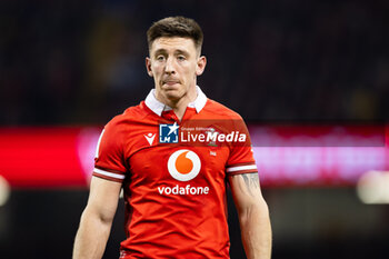 2024-03-10 - Josh Adams of Wales during the 2024 Six nations Championship, rugby union match between Wales and France on 10 March 2024 at Millenium Stadium in Cardiff, Wales - RUGBY - SIX NATIONS 2024 - WALES V FRANCE - SIX NATIONS - RUGBY