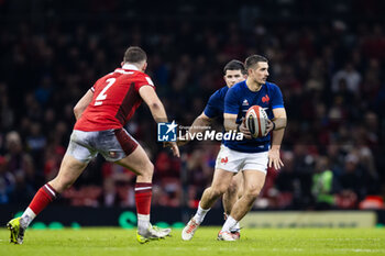 2024-03-10 - Thomas Ramos of France during the 2024 Six nations Championship, rugby union match between Wales and France on 10 March 2024 at Millenium Stadium in Cardiff, Wales - RUGBY - SIX NATIONS 2024 - WALES V FRANCE - SIX NATIONS - RUGBY