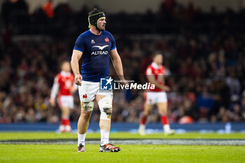 10/03/2024 - Gregory Alldritt of France during the 2024 Six nations Championship, rugby union match between Wales and France on 10 March 2024 at Millenium Stadium in Cardiff, Wales - RUGBY - SIX NATIONS 2024 - WALES V FRANCE - 6 NAZIONI - RUGBY