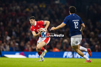 2024-03-10 - Owen Watkin of Wales during the 2024 Six nations Championship, rugby union match between Wales and France on 10 March 2024 at Millenium Stadium in Cardiff, Wales - RUGBY - SIX NATIONS 2024 - WALES V FRANCE - SIX NATIONS - RUGBY