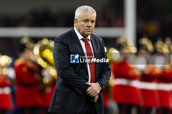 2024-03-10 - Head Coach Warren Gatland of Wales during the 2024 Six nations Championship, rugby union match between Wales and France on 10 March 2024 at Millenium Stadium in Cardiff, Wales - RUGBY - SIX NATIONS 2024 - WALES V FRANCE - SIX NATIONS - RUGBY