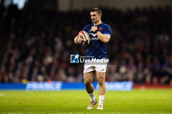 10/03/2024 - Thomas Ramos of France during the 2024 Six nations Championship, rugby union match between Wales and France on 10 March 2024 at Millenium Stadium in Cardiff, Wales - RUGBY - SIX NATIONS 2024 - WALES V FRANCE - 6 NAZIONI - RUGBY