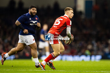 10/03/2024 - Cameron Winnett of Wales during the 2024 Six nations Championship, rugby union match between Wales and France on 10 March 2024 at Millenium Stadium in Cardiff, Wales - RUGBY - SIX NATIONS 2024 - WALES V FRANCE - 6 NAZIONI - RUGBY
