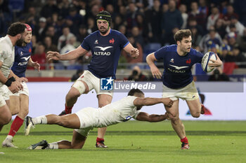 2024-03-16 - Damien Penaud of France during the 2024 Six nations Championship, rugby union match between France and England on March 16, 2024 at Groupama stadium in Décines-Charpieu near Lyon, France - RUGBY - SIX NATIONS 2024 - FRANCE V ENGLAND - SIX NATIONS - RUGBY