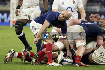 2024-03-16 - Maxime Lucu of France during the 2024 Six nations Championship, rugby union match between France and England on March 16, 2024 at Groupama stadium in Décines-Charpieu near Lyon, France - RUGBY - SIX NATIONS 2024 - FRANCE V ENGLAND - SIX NATIONS - RUGBY