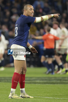 2024-03-16 - Gael Fickou of France during the 2024 Six nations Championship, rugby union match between France and England on March 16, 2024 at Groupama stadium in Décines-Charpieu near Lyon, France - RUGBY - SIX NATIONS 2024 - FRANCE V ENGLAND - SIX NATIONS - RUGBY