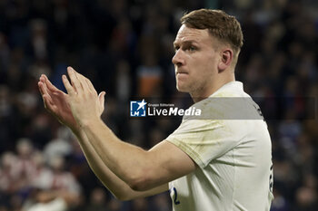 16/03/2024 - Alex Dombrandt of England salutes the supporters following the 2024 Six nations Championship, rugby union match between France and England on March 16, 2024 at Groupama stadium in Décines-Charpieu near Lyon, France - RUGBY - SIX NATIONS 2024 - FRANCE V ENGLAND - 6 NAZIONI - RUGBY