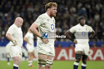 16/03/2024 - Ollie Chessum of England during the 2024 Six nations Championship, rugby union match between France and England on March 16, 2024 at Groupama stadium in Décines-Charpieu near Lyon, France - RUGBY - SIX NATIONS 2024 - FRANCE V ENGLAND - 6 NAZIONI - RUGBY