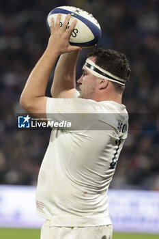 2024-03-16 - Jamie George of England during the 2024 Six nations Championship, rugby union match between France and England on March 16, 2024 at Groupama stadium in Décines-Charpieu near Lyon, France - RUGBY - SIX NATIONS 2024 - FRANCE V ENGLAND - SIX NATIONS - RUGBY