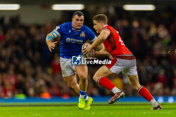 2024-03-16 - Kieran Hardy of Wales in action during the 2024 Six nations Championship, rugby union match between Wales and Italy on 16 March 2024 at Millenium Stadium in Cardiff, Wales - RUGBY - SIX NATIONS 2024 - WALES V ITALY - SIX NATIONS - RUGBY