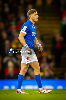 2024-03-16 - Martin Page-Relo of Italy during the 2024 Six nations Championship, rugby union match between Wales and Italy on 16 March 2024 at Millenium Stadium in Cardiff, Wales - RUGBY - SIX NATIONS 2024 - WALES V ITALY - SIX NATIONS - RUGBY