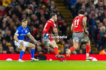 16/03/2024 - Tomos Williams of Wales during the 2024 Six nations Championship, rugby union match between Wales and Italy on 16 March 2024 at Millenium Stadium in Cardiff, Wales - RUGBY - SIX NATIONS 2024 - WALES V ITALY - 6 NAZIONI - RUGBY