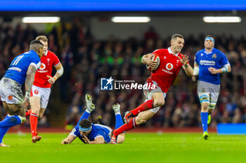 16/03/2024 - George North of Wales during the 2024 Six nations Championship, rugby union match between Wales and Italy on 16 March 2024 at Millenium Stadium in Cardiff, Wales - RUGBY - SIX NATIONS 2024 - WALES V ITALY - 6 NAZIONI - RUGBY
