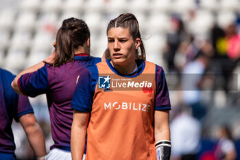 2024-04-14 - Gaelle Hermet of France warms up ahead of the Women's Six Nations 2024, rugby union match between France and Italy on April 14, 2024 at Jean Bouin stadium in Paris, France - RUGBY - WOMEN'S SIX NATIONS 2024 - FRANCE V ITALY - SIX NATIONS - RUGBY