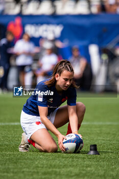 2024-04-14 - Lina Queyroi of France during the Women's Six Nations 2024, rugby union match between France and Italy on April 14, 2024 at Jean Bouin stadium in Paris, France - RUGBY - WOMEN'S SIX NATIONS 2024 - FRANCE V ITALY - SIX NATIONS - RUGBY