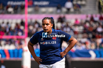 14/04/2024 - Ambre Mwayembe of France during the Women's Six Nations 2024, rugby union match between France and Italy on April 14, 2024 at Jean Bouin stadium in Paris, France - RUGBY - WOMEN'S SIX NATIONS 2024 - FRANCE V ITALY - 6 NAZIONI - RUGBY