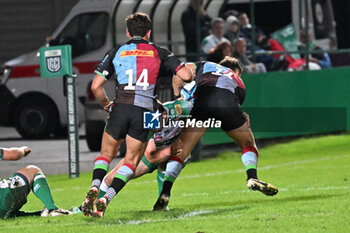 2024-09-13 - Actions of the game and players' images during the match between Benetton Rugby and Harlequins FC at Monigo Stadium, Treviso  13 September 2024 - BENETTON RUGBY VS HARLEQUINS FC - TEST MATCH - RUGBY